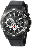 Invicta 21741 Aviator Black Dial Polyurethane Strap Chronograph Men's Watch