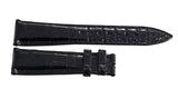 Ulysse Nardin 20mm x 16mm Black Alligator Leather Watch Band 3C05