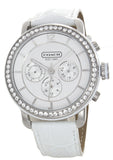 Coach Ladies Chronograph White Leather Strap Watch ca.04.3.29.0669S