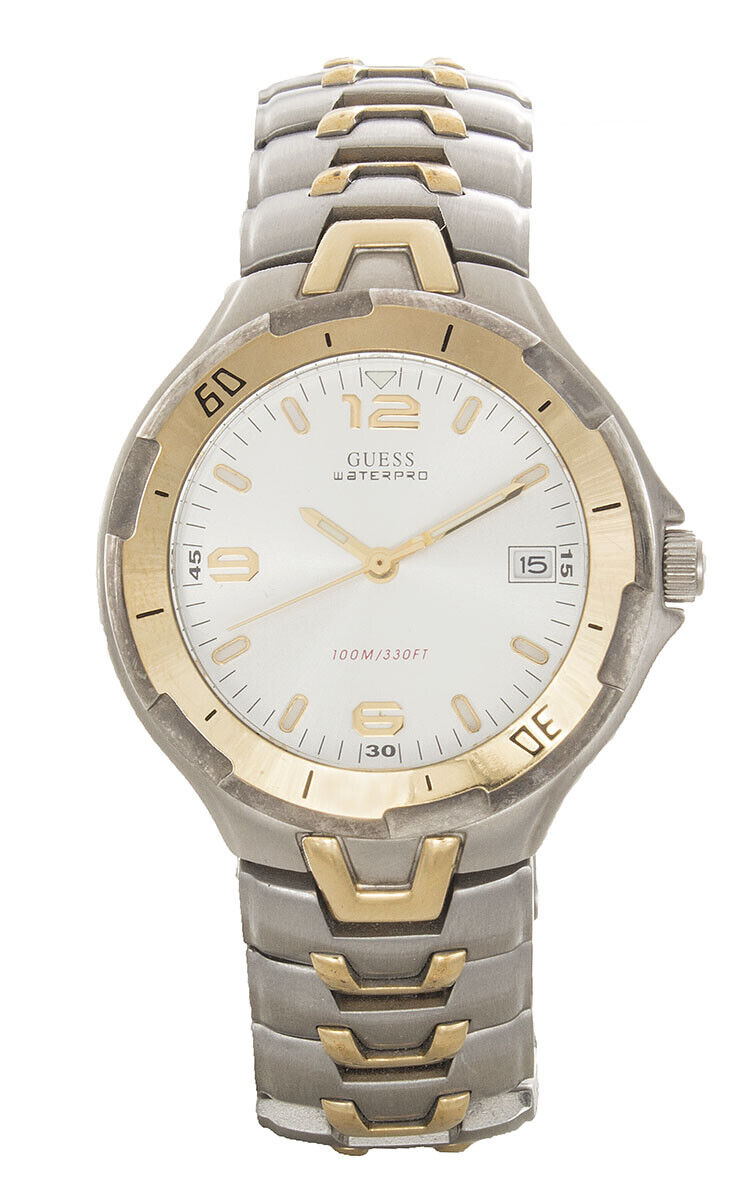 Guess Waterpro Silver Dial Two-Tone Stainless Steel Watch  display picture 1
