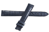 Genuine Longines 14mm x 12mm Navy Blue Leather Watch Band Strap XDA3