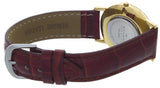 Skagen Women's Stainless Steel Gold-Tone Case 39LGG2 Brown Leather Watch