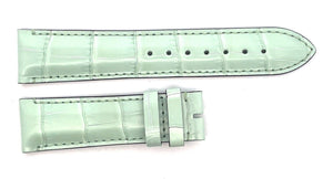 Gucci 20mm x  18mm Light Green Alligator Leather Watch Band Strap