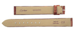 Cartier 13mm x 12mm Brown Alligator Women's Watch Band Strap KDC8AR93