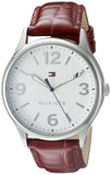 Tommy Hilfiger 1770010 White Dial Brown Leather Strap Women's Watch
