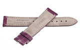 LOCMAN WOMENS 18MM Purple ALLIGATOR LEATHER WATCH BAND STRAP