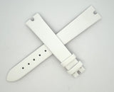 Chopard 14mm x 12mm White SatinWatch Band Strap 105 B1617-0043