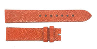 Maurice Lacroix 17mm x 15mm Dark Orange  Stingray Leather Watch Band Strap