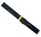 Tiffany & Co Tesoro 18K gold Buckle 16mm Black Alligator Women's Band