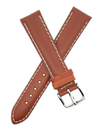 Alfred Hammel 18mm Brown Alligator Leather  Men's Watch Band