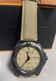 CX Swiss Military DESERT STORM Day/Date watch 42mm Khaki strap Khaki dial 3099
