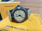CX Swiss Military DESERT STORM Day/Date watch 42mm Khaki strap Khaki dial 3099
