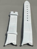 New! PIAGET 15mm x 12mm White Alligator Leather Watch Band Strap FCH