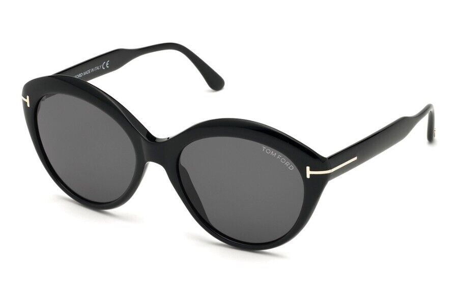 TOM FORD トムフォードサングラス ブラックMaxine TF763-F Tom Ford Maxine TF763-F TF 763-F 01A Black Sunglasses 57-18