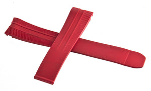 21mm Raymond Weil Tango Mens Red Rubber Watch Band Strap 8160-SR2-20001