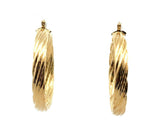 Gold tone Women's Round Hoops Earrings