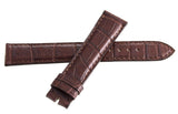 Gerald Genta 18mm x 16mm Mat Chocolate Brown  Leather Watch Band