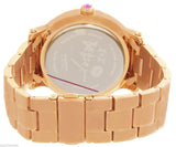 BETSEY JOHNSON  BOYFRIEND PEARL DIAL ROSE GOLD-TONE METAL WATCH BJ00229-03