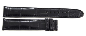 Montblanc Men's 19mm x 17mm Black Alligator Leather Watch Band FTB