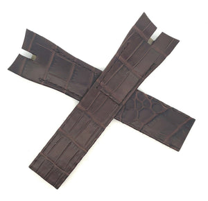 Roger Dubuis 25mm x 20mm Brown Alligator Leather Watch Band EX42