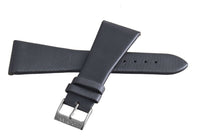 LOCMAN Men's 28mm Grey Fabric Silver Buckle Watch Band Strap