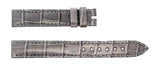 Bvlgari Women's 13mm x 13mm Gray  Leather Watch Band