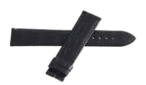 Montblanc Men's 19mm x 17mm Black Alligator Leather Watch Band FSE