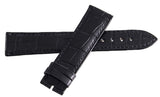 Pequignet 20mm x 18mm Black Alligator Leather Watch Band Strap