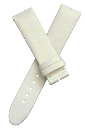 Montblanc 19mm x 17mm White Satin Watch Band Strap FBE