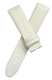Montblanc 19mm x 17mm White Satin Watch Band Strap FBE