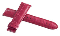 LOCMAN MEN'S 22MM CHERRY RED  ALLIGATOR LEATHER WATCH BAND STRAP