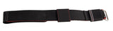 Genuine Sector 24mm Black & Red Leather Fabric Velcrow Watch Band Strap