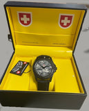 CX Swiss Military DESERT STORM Day/Date watch 42mm Olive Camo strap/dial 3101