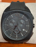 Armani Exchange Men's AX1174 Black Rubber Quartz Watch with Black Dial