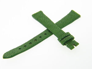 Maurice Lacroix 13mm x 10mm  Green Genuine Stingray Leather Watch Band Strap