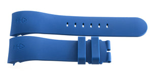 Authentic Corum Admirals Cup 24mm x 20mm Blue Rubber Watch Band Strap NEW