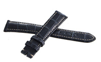 Chronoswiss 18mm x 16mm Navy Blue Alligator Leather Men's Watch Band