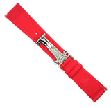 JACOB & CO MENS 22MM RED POLYURETHANE WATCH BAND STRAP JC STEEL BUCKLE