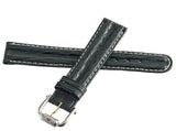 Revue Thommen 18mm Green Leather Two Tone Buckle Watch Band NOS