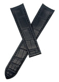 Raymond Weil Men's 20mm x 18mm Black Alligator Leather Watch Band Strap