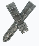 Zenith 19mm x 16mm Grey Alligator Leather Watch Band 1916-706 105-70