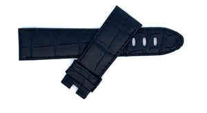 Montblanc Men's 22mm x 20mm Black Alligator Leather Watch Band Strap FSK