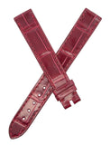 Chopard 15mm x 14mm Burgundy Alligator Leather Watch Band Strap 115/80