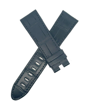 Montblanc Men's 22mm x 20mm Black Alligator Leather Watch Band Strap FCB