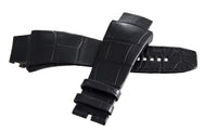 Authentic Richard Mille 30mm x 22mm Black Alligator Watch Band Strap