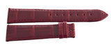 Longines 19mm x 16mm Red Alligator Leather Watch Band Strap L682145132
