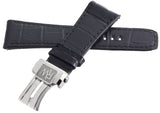 Raymond Weil Don Giovanni 28mm x 22mm Black Leather Watch Band W/Silver Buckle