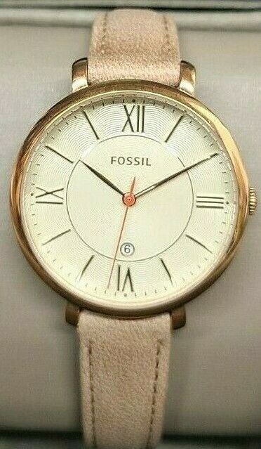 Fossil Gold Jacqueline Sand Leather Watch ES3487 – Kipliani