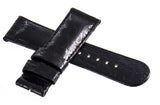 Grimoidi Ladies 22mm x 20mm Black Alligator Watch Band Strap