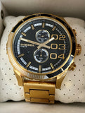 Diesel Men's Double Down Analog Display Analog Quartz Gold Watch DZ4337
